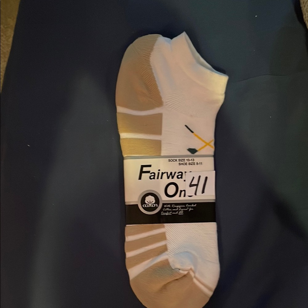 White and Tan Socks